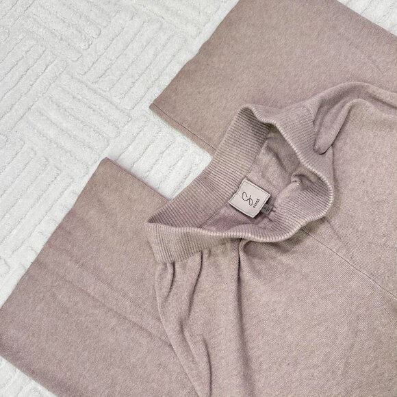 Sioni Boho Wide Leg Sweat Pant Neutral Basic High Waisted Pants - Picture 3 of 6